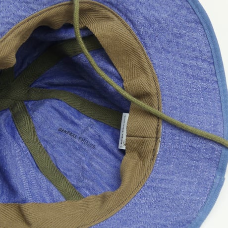 OUTDOOR HAT / ヘリンボーン ＜ブルー＞