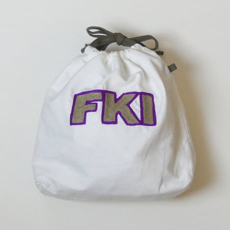 きんちゃく 中　"FKI" 福井 刺繍