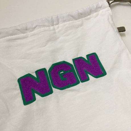 きんちゃく 中　"NGN" 長野 刺繍
