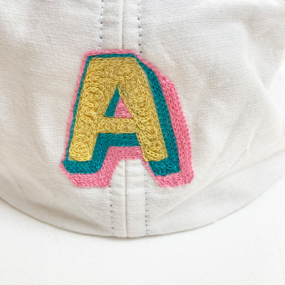 新品❤️ホワイト ANEWGOLF刺繍キャップ 01_Cat_EmbroideryCap-_off-