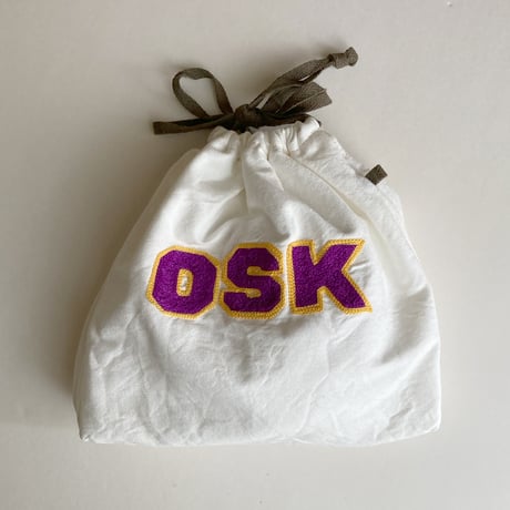 きんちゃく 中　"OSK" 大阪 刺繍