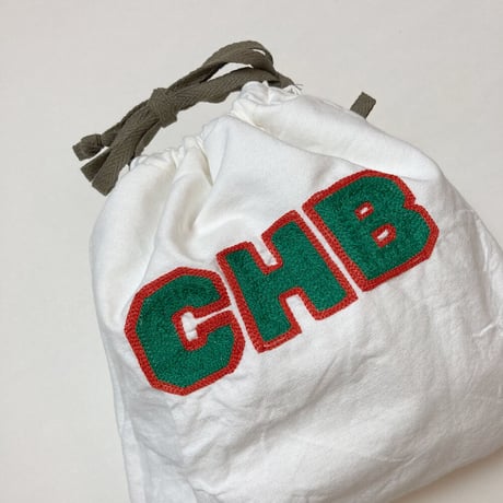 きんちゃく 中　"CHB" 千葉 刺繍