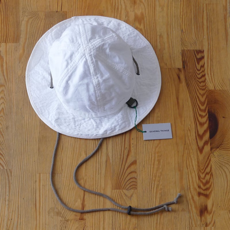 GT POLYESTER BOONIE HAT ホワイト　新品未使用品 WHITE HAT / ホワイトハット <無地> | GENERAL THINGS