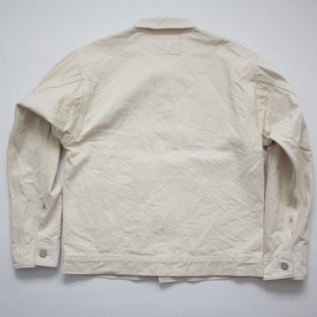 Lot.7110W / 2 Pockets Solid White Denim Jacket