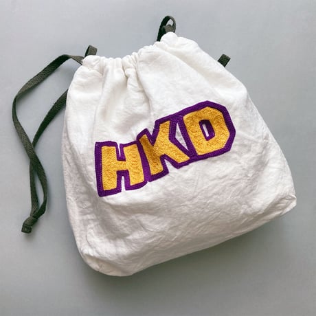 きんちゃく 中　"HKD" 北海道 刺繍