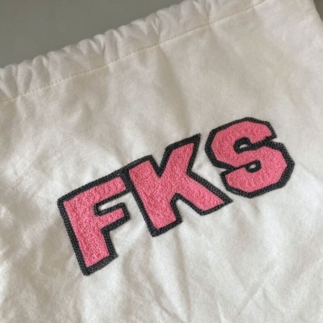 きんちゃく 中　"FKS" 福島 刺繍