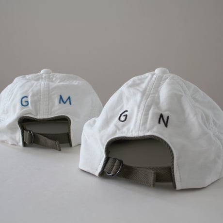 WHITE CAP "GN" / ホワイトキャップ<GN刺繍>