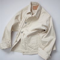 Lot.7110W / 2 Pockets Solid White Denim Jacket