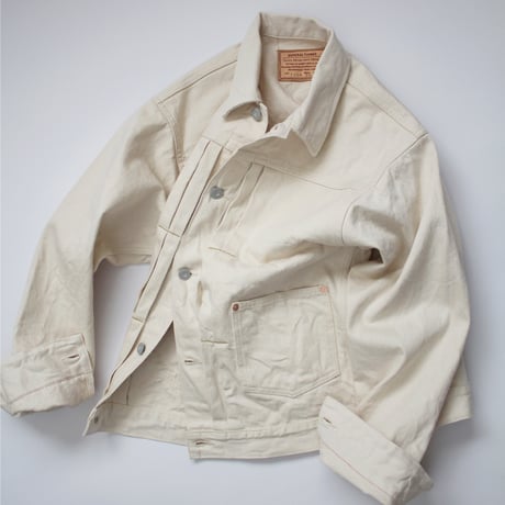 Lot.7110W / 2 Pockets Solid White Denim Jacket