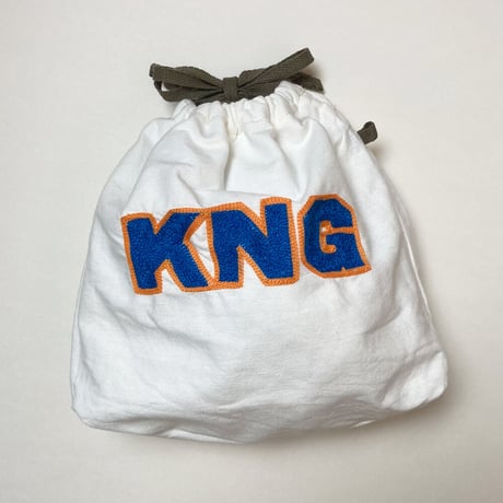 きんちゃく 中　"KNG" 神奈川 刺繍