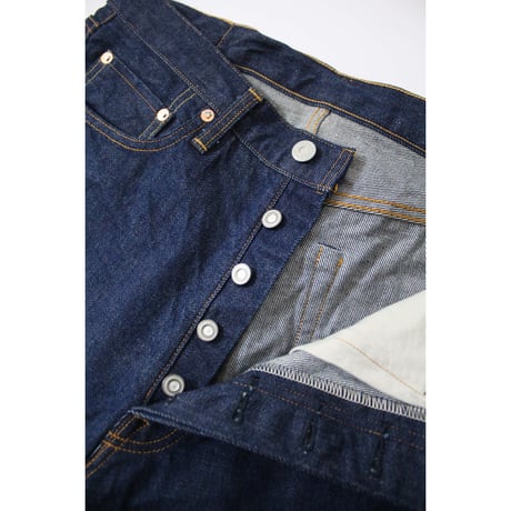 Lot.120A / Plain Denim / Button fly Jeans Line 2 Straight