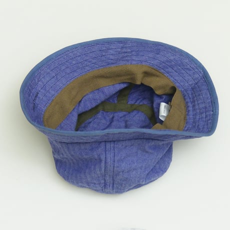 HBT BUCKET HAT / ヘリンボーン バケットハット <ブルー>