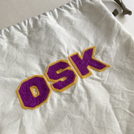 きんちゃく 中　"OSK" 大阪 刺繍