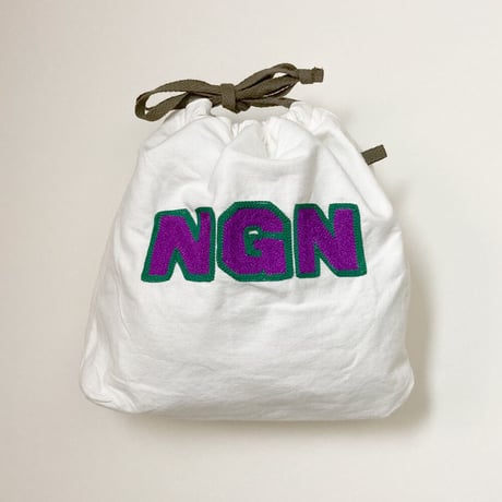 きんちゃく 中　"NGN" 長野 刺繍