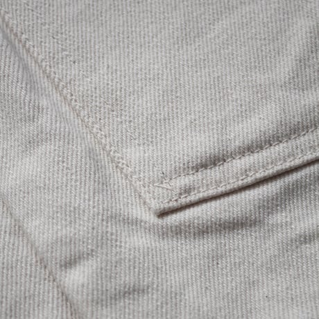 Lot.7110W / 2 Pockets Solid White Denim Jacket