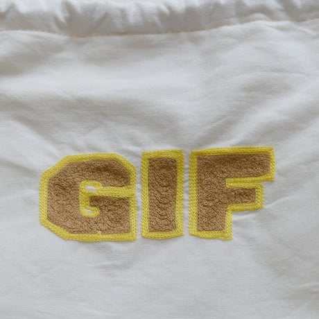 きんちゃく 中　"GIF" 岐阜 刺繍