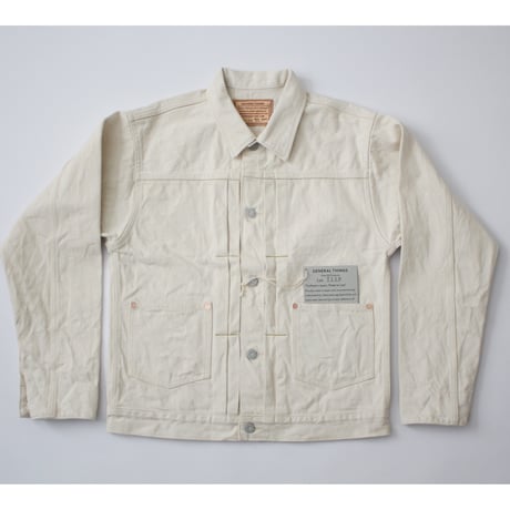 Lot.7110W / 2 Pockets Solid White Denim Jacket