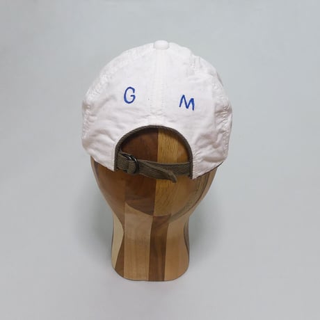 WHITE CAP "GM" / ホワイトキャップ<GM刺繍>
