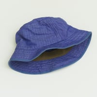 HBT BUCKET HAT / ヘリンボーン バケットハット <ブルー>