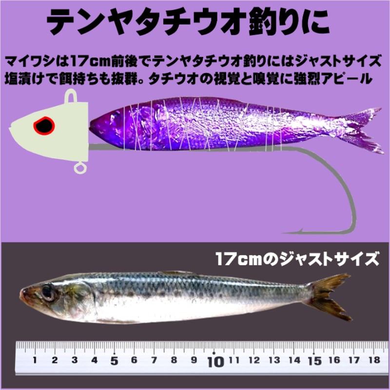 テンヤタチウオ 餌 テンヤ太刀魚 仕掛け 激臭にんにく アミノ酸配合