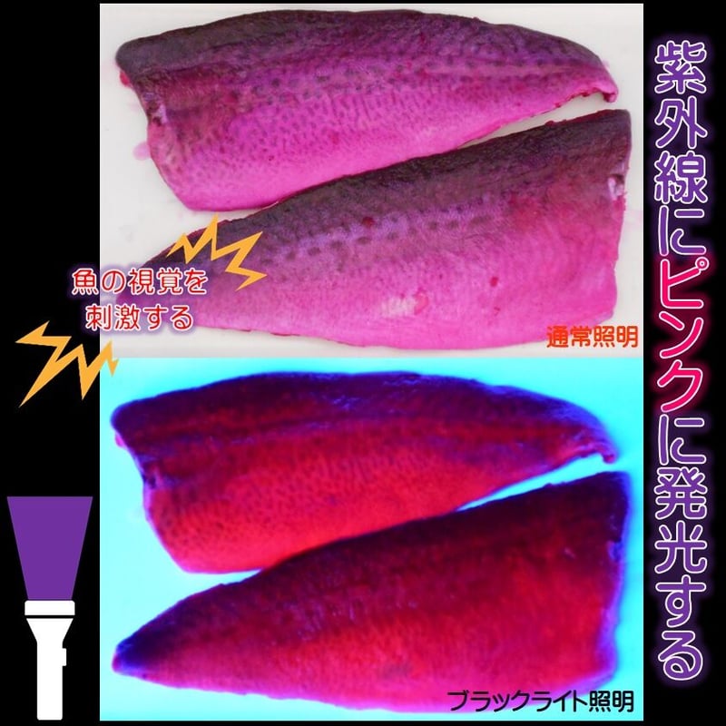 紫外線加工液 集魚剤 視覚・嗅覚ダブルに効果 釣りエサ 用 アミノ酸
