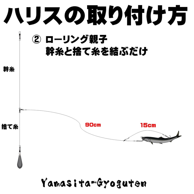 ヒラメ 仕掛け 泳がせ釣り 仕掛け 飲ませ釣り 仕掛け ダブル
