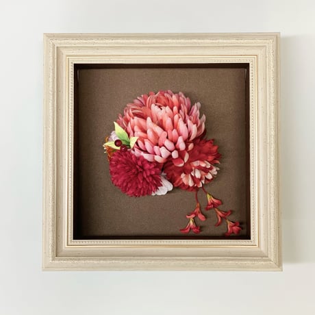 ロンロンカンナ　　　　Flower Art Frame 髪飾り【No030307】
