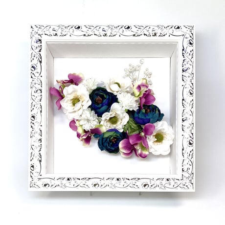 マグノリアの花園　Flower Art Frame 髪飾り【No.020916】