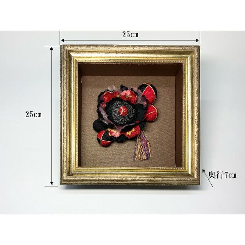 牡丹と手鞠 Flower Art Frame 髪飾り【No.021001】 | タナヲ屋呉服店