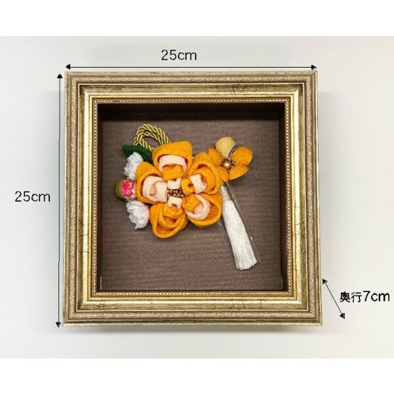 黄金蜜柑 Flower Art Frame 髪飾り【No.030901】 | タナヲ屋呉服