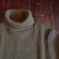 Nigel Cabourn    TURTLE NECK WAFFLE HAND EMBROIDERY