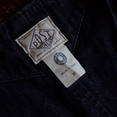 Post O' Alls  #3503 - 8DI  DEE Vest 2  8oz Denim Indigo Deep Wash