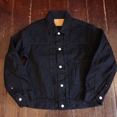 *A VONTADE  WW2 DENIM JACKET  13.5OZ SELVEDGE DENIM / BLACK