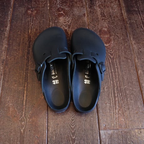 BIRKENSTOCK  BOSTON EXQUISITE  BLACK NATURAL LEATHER