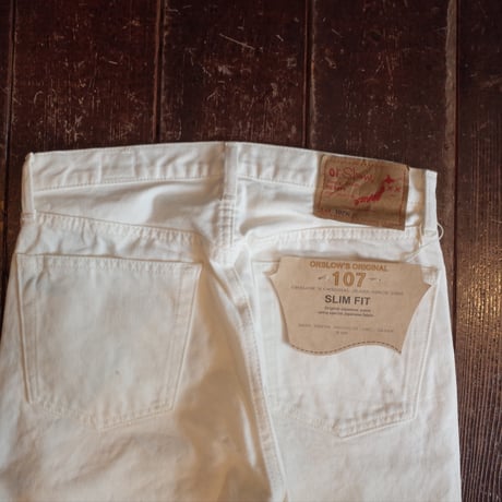OrSlow  #107  IVY FIT  WHITE DENIM