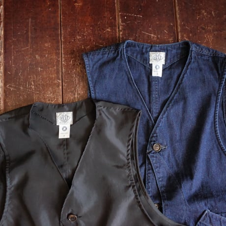 Post O' Alls  #3503 - 8DI  DEE Vest 2  8oz Denim Indigo Deep Wash