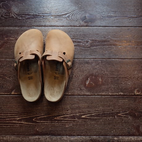 BIRKENSTOCK  BOSTON "OILED LEATHER"  COGNAC