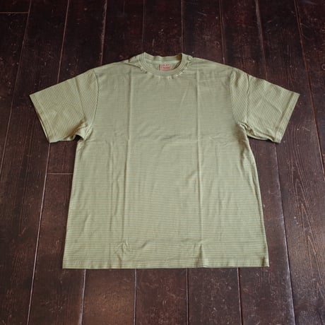 Yonetomi  GARMENT DYED BORDER T-SHIRT (Short Sleeve)