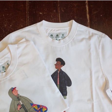 Barbour "WHITE LABEL" × Mr.SLOW BOY  HELMET TEE  &  SKATER TEE