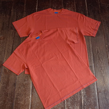 Yonetomi  NEW BASIC GARMENT DYE BORDER T-SHIRT