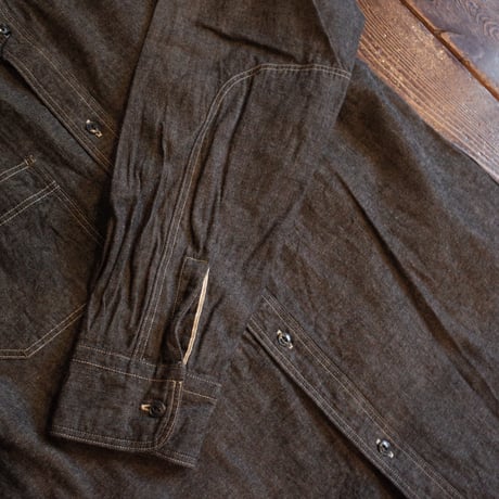 Nigel Cabourn  NEW MEDICAL SHIRT - BLACK