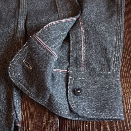 Nigel Cabourn  NEW MEDICAL SHIRT "SALT&PEPPER"