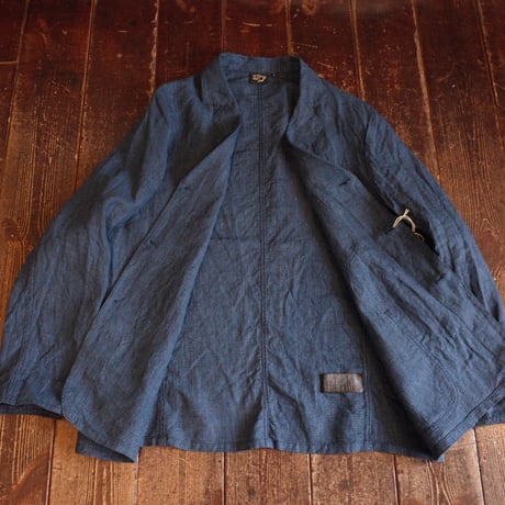 orSlow  SIMPLE LIGHT JACKET / INDIGO CHECK