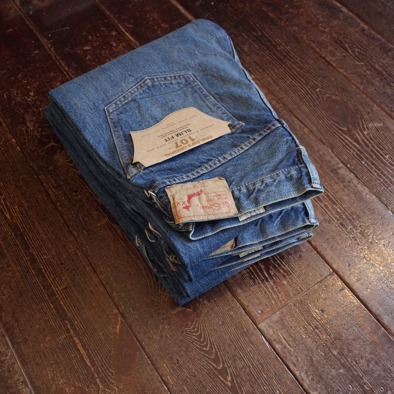 ORSLOW #107 IVY FIT SELVEDGE DENIM 2 YEAR WAS