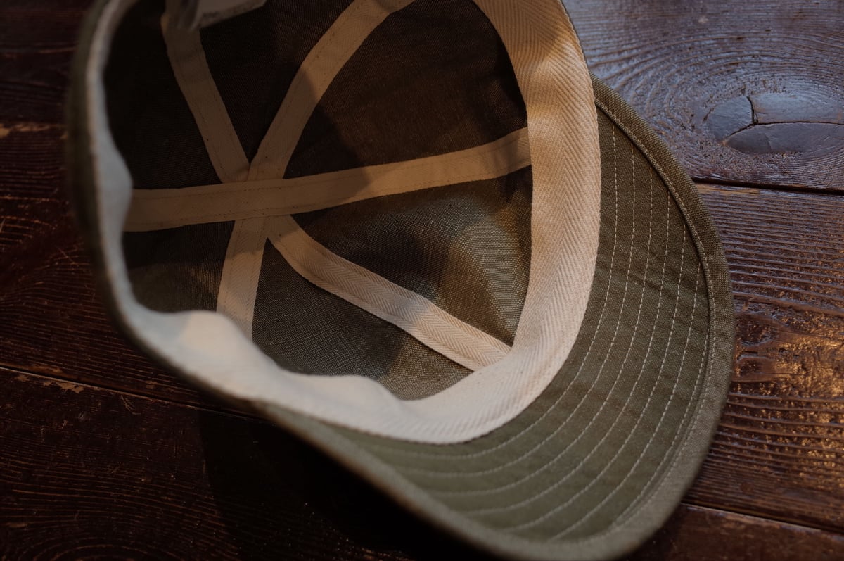 NIGEL CABOURN DECK CAP COTTON LINEN DENIM | MA