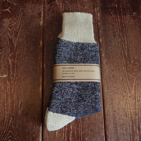 NIGEL CABOURN  PILE 2-TONE SOCKS
