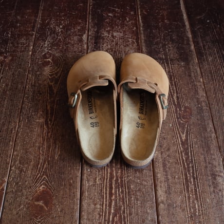 BIRKENSTOCK  BOSTON "OILED LEATHER"  COGNAC