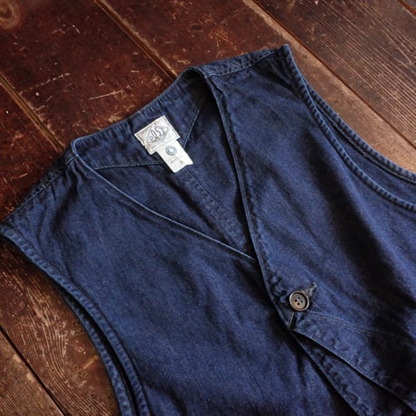 Post O' Alls  #3503 - 8DI  DEE Vest 2  8oz Denim Indigo Deep Wash