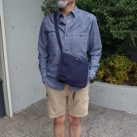 Nigel Cabourn  MAGAZINE BAG - INDIGO