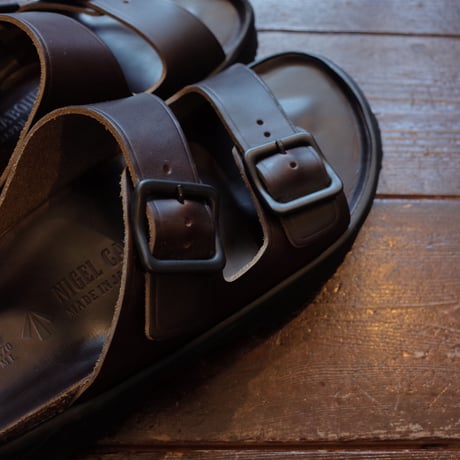 NIGEL CABOURN  LEATHER SANDAL - PEAT LEBEL